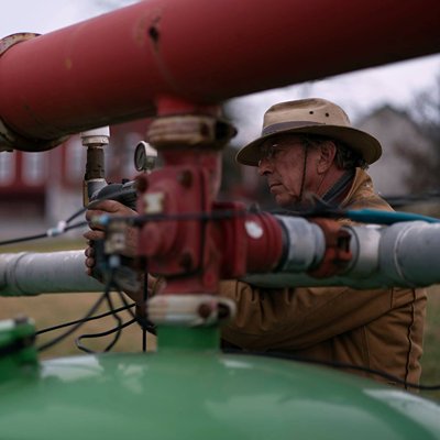 Farmer at work