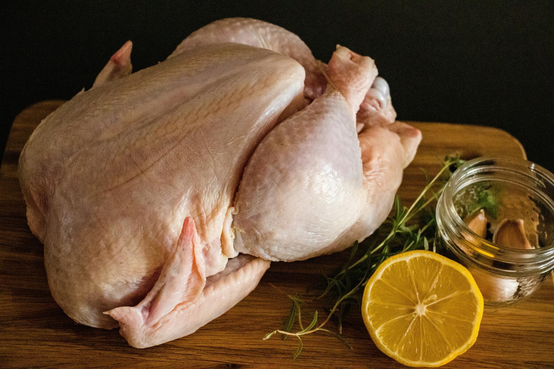 Fresh whole turkey, oven-ready